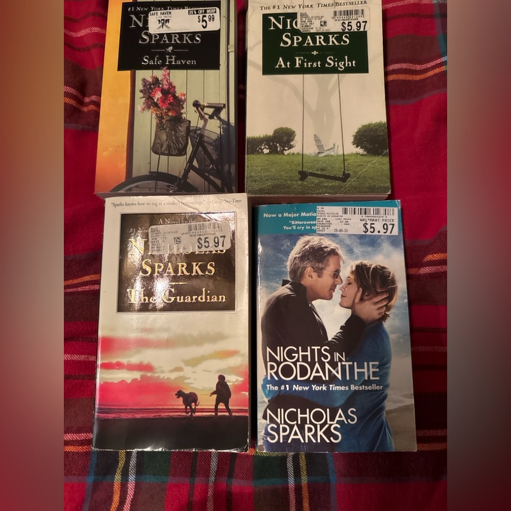 Nicholas Sparks Romance Novels Lot